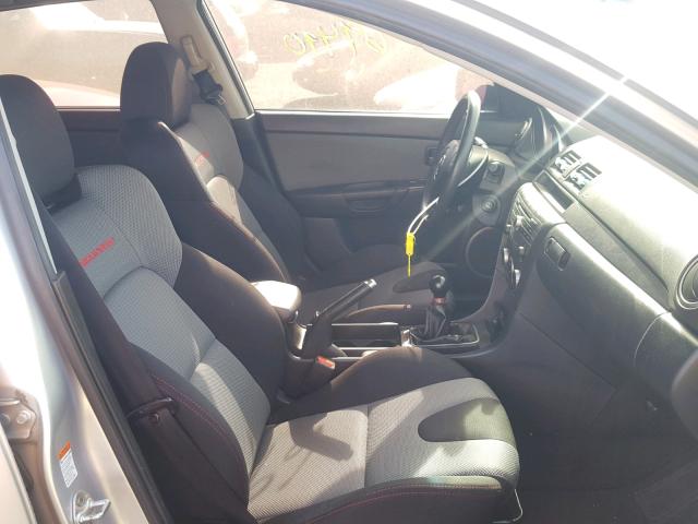 JM1BK34M681812183 - 2008 MAZDA SPEED 3 SILVER photo 5
