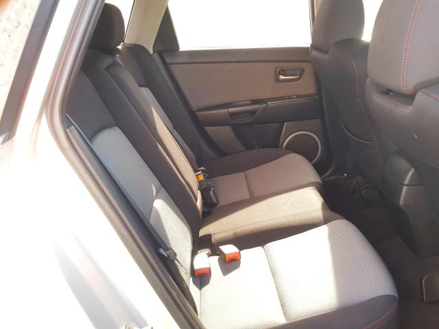 JM1BK34M681812183 - 2008 MAZDA SPEED 3 SILVER photo 6