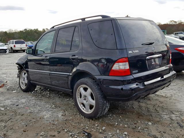 4JGAB75E64A514684 - 2004 MERCEDES-BENZ ML 500 BLACK photo 3