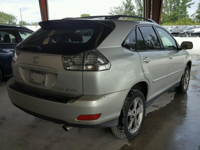 JTJHW31U360014887 - 2006 LEXUS RX 400 SILVER photo 4