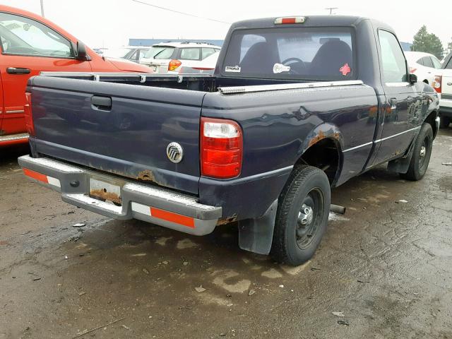 1FTYR10DX1TA76794 - 2001 FORD RANGER BLUE photo 4