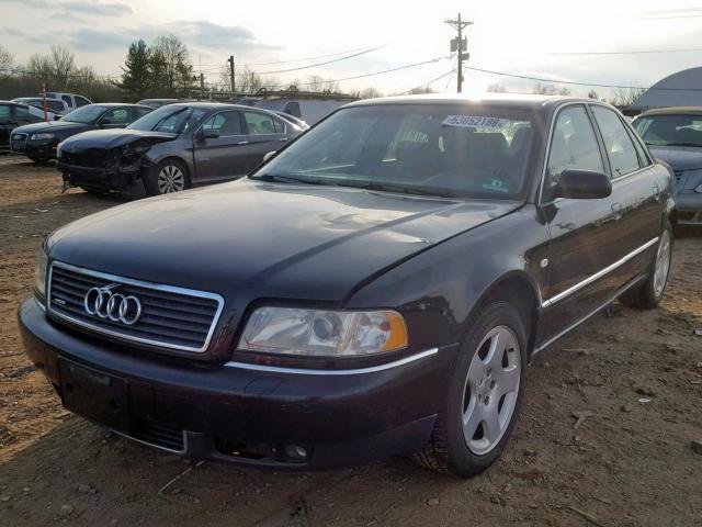 WAUFL54D2YN003506 - 2000 AUDI A8 QUATTRO BLACK photo 2