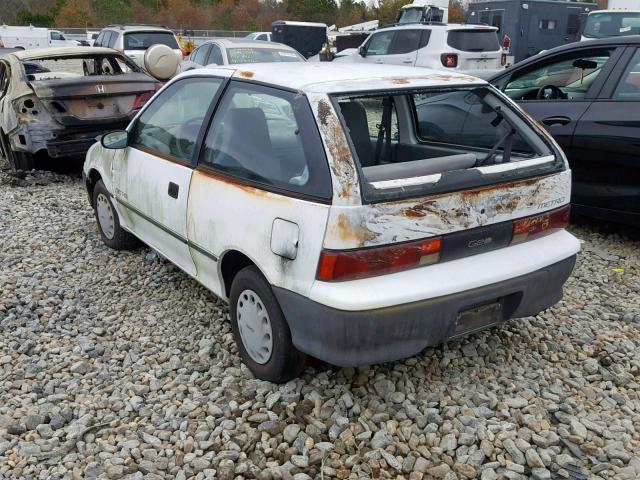 2C1MR2464N6782266 - 1992 GEO METRO BASE WHITE photo 3