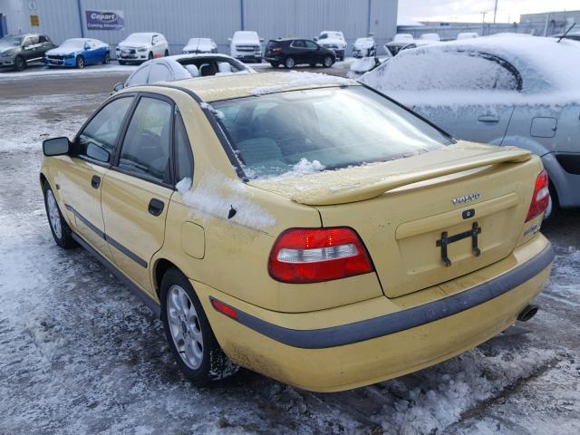 YV1VS29571F710046 - 2001 VOLVO S40 1.9T YELLOW photo 3