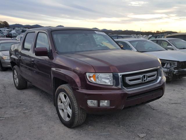 5FPYK1F58AB002661 - 2010 HONDA RIDGELINE BURGUNDY photo 1