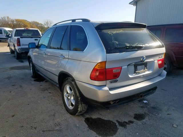 WBAFB33521LH10577 - 2001 BMW X5 4.4I SILVER photo 3