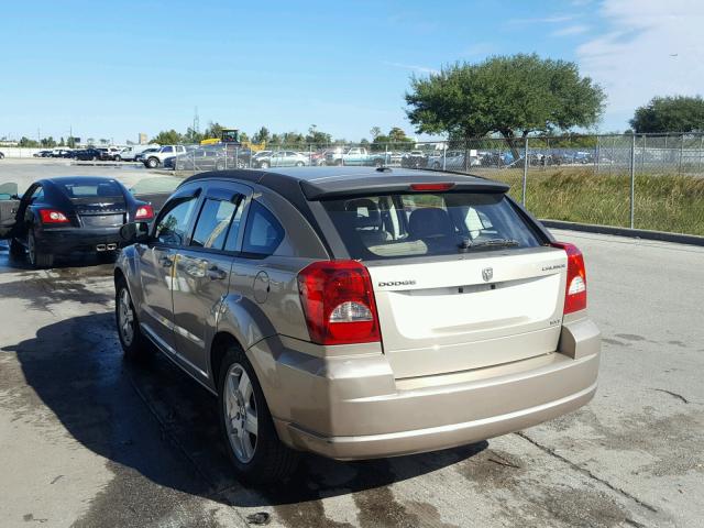 1B3HB48A99D181866 - 2009 DODGE CALIBER SX GOLD photo 3