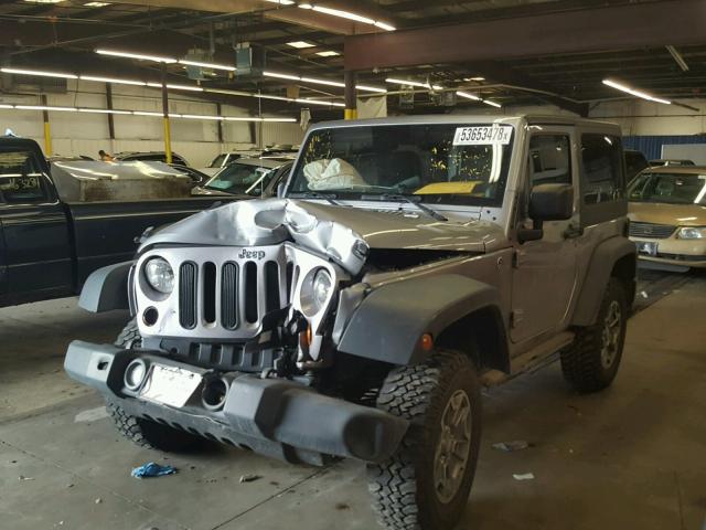 1C4AJWAG2DL701658 - 2013 JEEP WRANGLER S SILVER photo 2