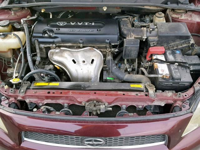 JTKDE177X70147747 - 2007 TOYOTA SCION TC 栗色 照片 7