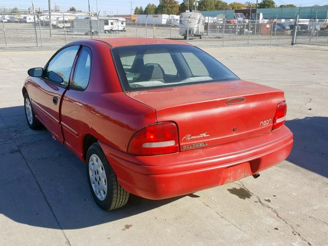 1P3ES42C4XD120398 - 1999 PLYMOUTH NEON HIGHL RED photo 3