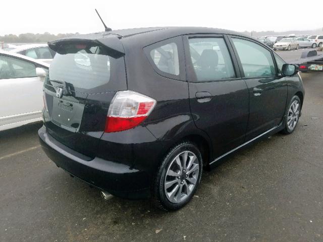 JHMGE8H57DC039265 - 2013 HONDA FIT SPORT BLACK photo 4