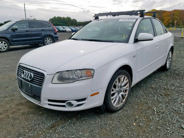 WAUDF78E47A007818 - 2007 AUDI A4 2.0T QU WHITE photo 2