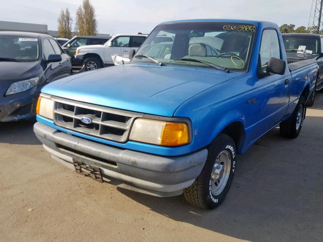 1FTCR10A0RUB18959 - 1994 FORD RANGER BLUE photo 2