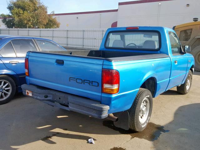 1FTCR10A0RUB18959 - 1994 FORD RANGER BLUE photo 4