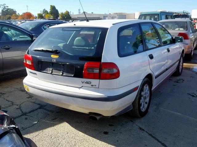 YV1VW2558YF566494 - 2000 VOLVO V40 WHITE photo 4