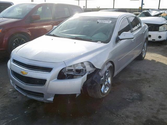 1G1ZC5EB9AF259728 - 2010 CHEVROLET MALIBU 1LT SILVER photo 2