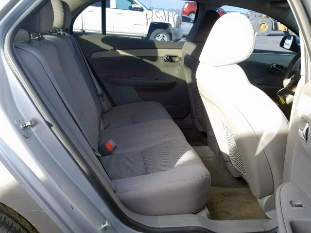 1G1ZC5EB9AF259728 - 2010 CHEVROLET MALIBU 1LT SILVER photo 6