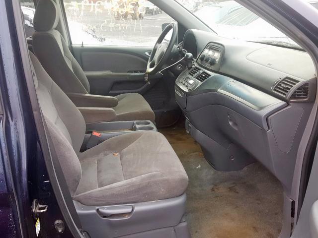 5FNRL38445B121145 - 2005 HONDA ODYSSEY EX BLUE photo 5