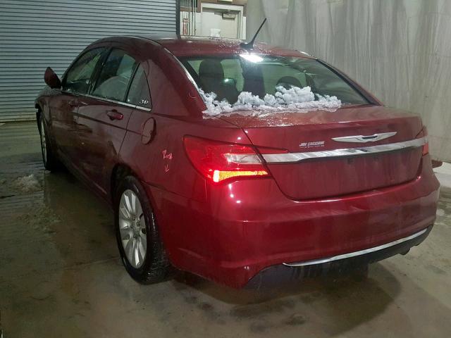 1C3BC4FB7BN584326 - 2011 CHRYSLER 200 LX RED photo 3