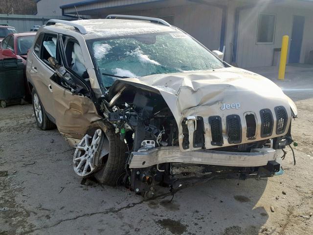 1C4PJMCS8EW311339 - 2014 JEEP CHEROKEE L TAN photo 1