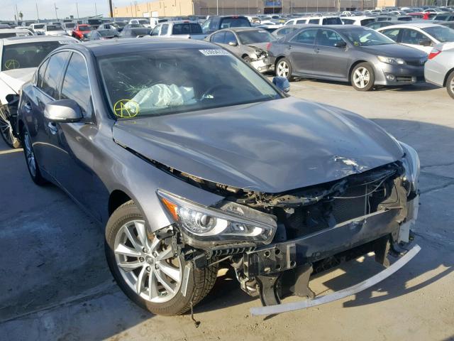 JN1BV7AP3EM683748 - 2014 INFINITI Q50 BASE GRAY photo 1