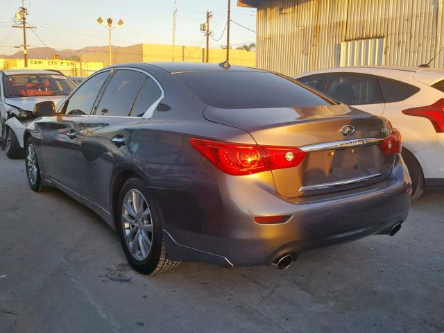 JN1BV7AP3EM683748 - 2014 INFINITI Q50 BASE GRAY photo 3