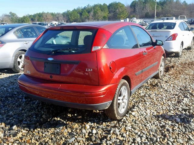 3FAFP3136YR245290 - 2000 FORD FOCUS ZX3 RED photo 4