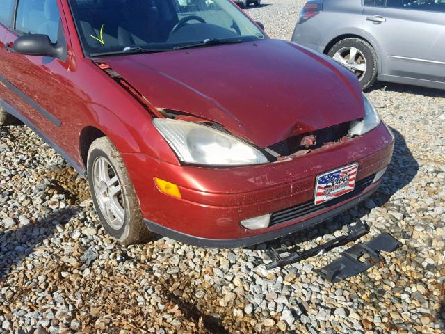 3FAFP3136YR245290 - 2000 FORD FOCUS ZX3 RED photo 9