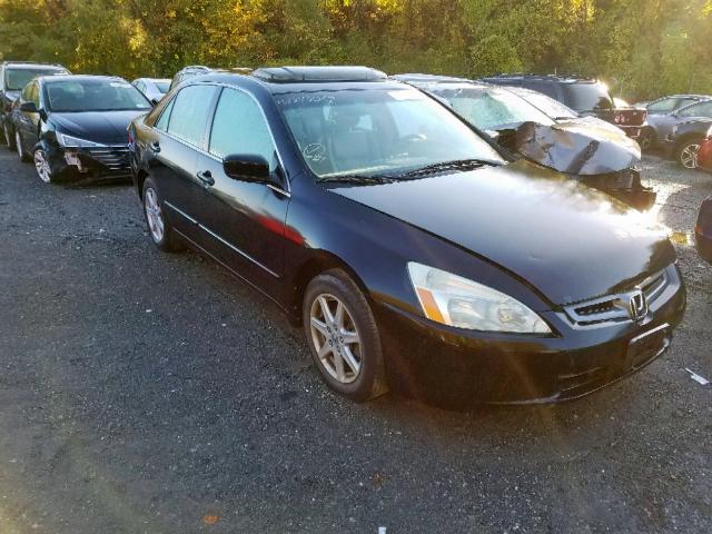 1HGCM66504A045268 - 2004 HONDA ACCORD EX BLACK photo 1