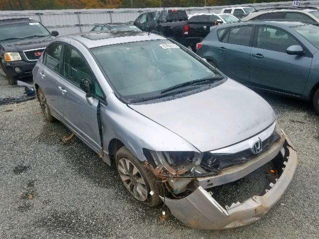 19XFA16809E010865 - 2009 HONDA CIVIC EX SILVER photo 1