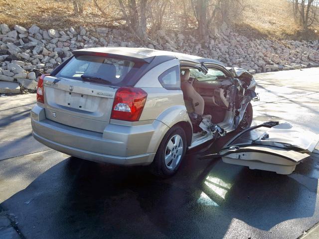 1B3HB28A79D117636 - 2009 DODGE CALIBER SE BEIGE photo 4