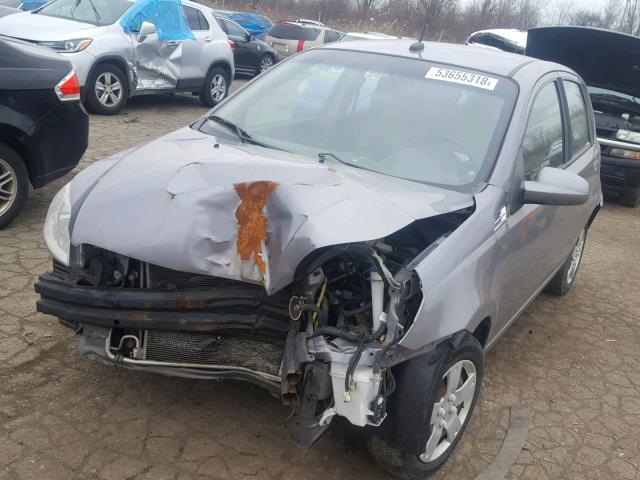 KL1TD6DE7BB147750 - 2011 CHEVROLET AVEO LS GRAY photo 2