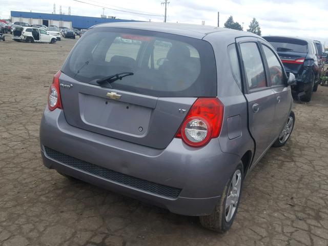 KL1TD6DE7BB147750 - 2011 CHEVROLET AVEO LS GRAY photo 4
