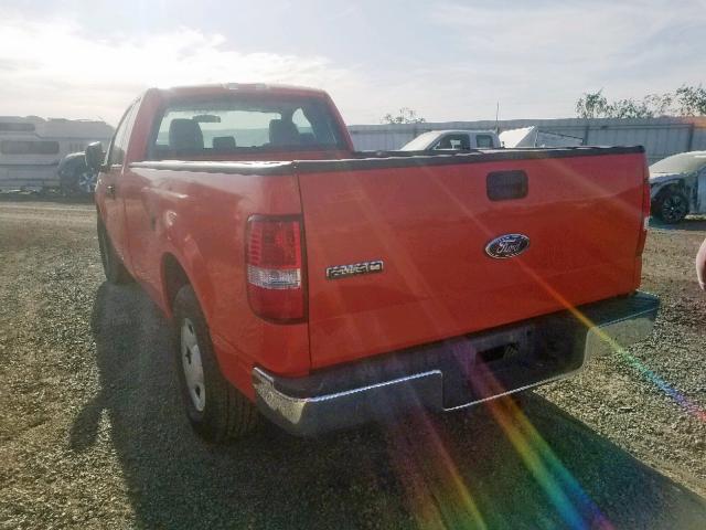 1FTRF12W25KE29486 - 2005 FORD F150 ORANGE photo 3