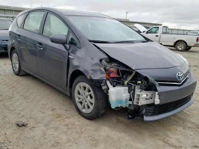 JTDZN3EU5EJ004262 - 2014 TOYOTA PRIUS V GRAY photo 1