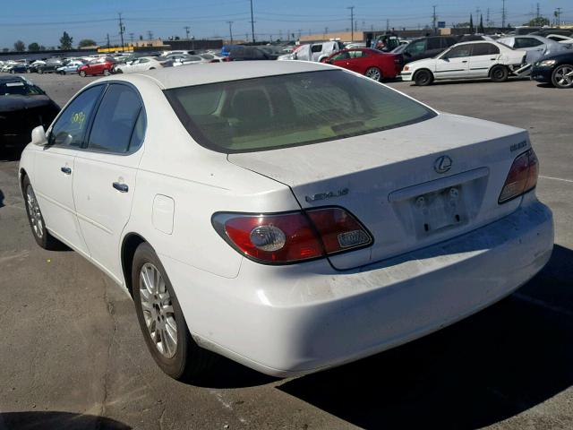 JTHBF30G136013068 - 2003 LEXUS ES 300 WHITE photo 3