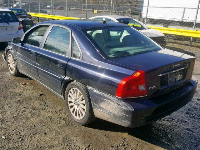 YV1TH592961446796 - 2006 VOLVO S80 2.5T BLUE photo 3