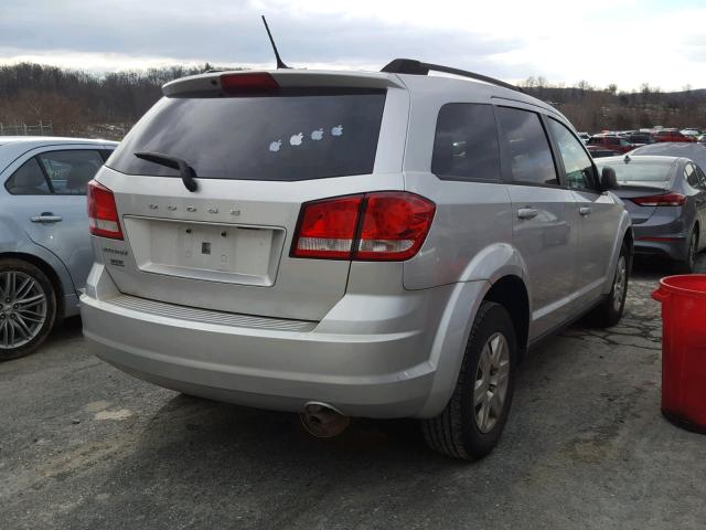 3D4PG4FB0BT555887 - 2011 DODGE JOURNEY EX SILVER photo 4