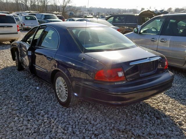 1MEFM50U81A604730 - 2001 MERCURY SABLE GS BLUE photo 3