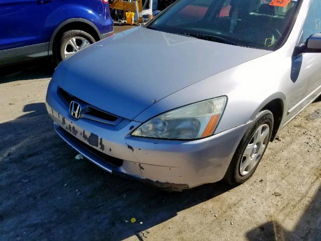 1HGCM56475A018846 - 2005 HONDA ACCORD LX GRAY photo 9