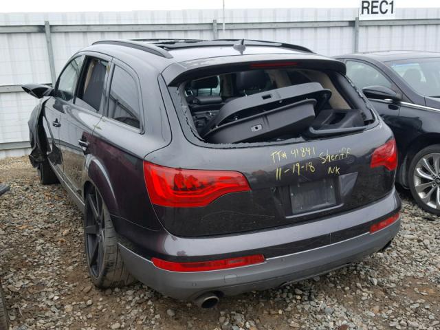 WA1BV74L38D036433 - 2008 AUDI Q7 4.2 QUA GRAY photo 3