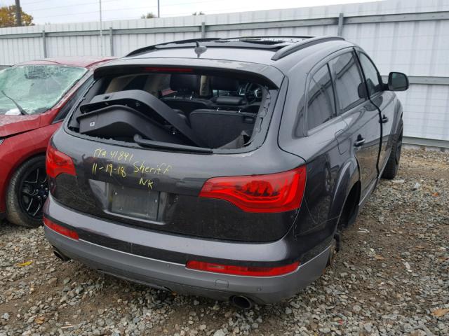 WA1BV74L38D036433 - 2008 AUDI Q7 4.2 QUA GRAY photo 4