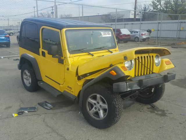 1J4FA29153P373250 - 2003 JEEP WRANGLER / YELLOW photo 1