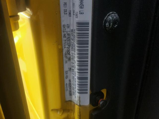 1J4FA29153P373250 - 2003 JEEP WRANGLER / YELLOW photo 10