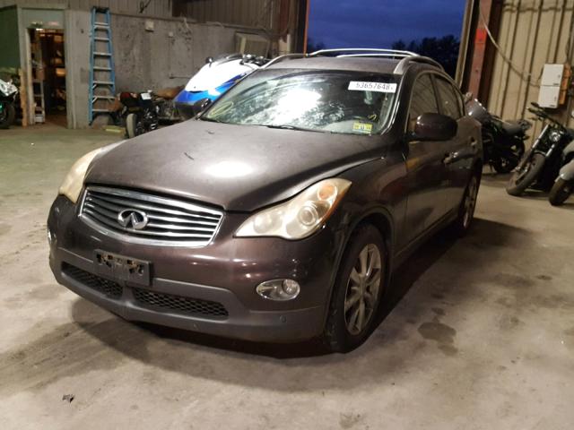 JNKAJ09FX8M362235 - 2008 INFINITI EX35 BASE BURGUNDY photo 2