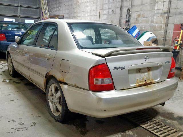 JM1BJ225621603560 - 2002 MAZDA PROTEGE DX TAN photo 3