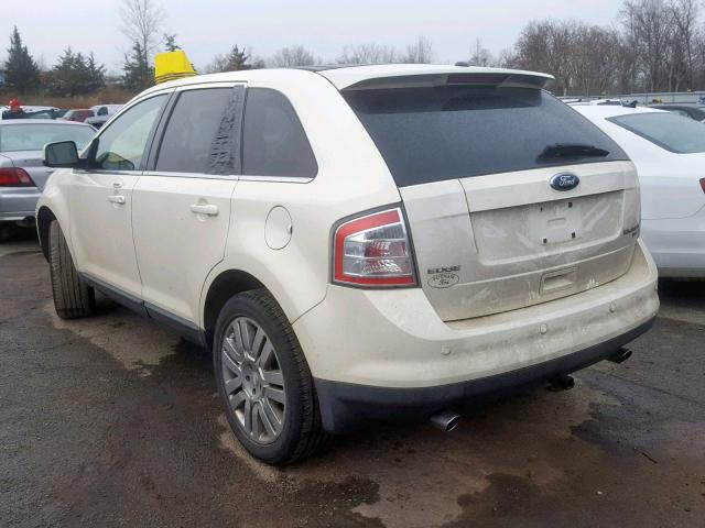 2FMDK49C18BB37759 - 2008 FORD EDGE LIMIT WHITE photo 3