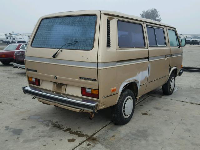 WV2YB0257GH045326 - 1986 VOLKSWAGEN VANAGON BU GOLD photo 4