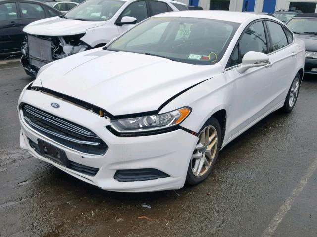 3FA6P0H77DR206113 - 2013 FORD FUSION SE WHITE photo 2