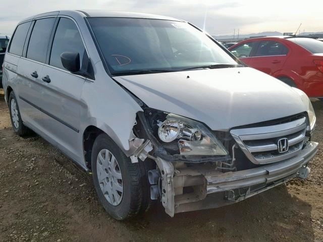 5FNRL38255B127048 - 2005 HONDA ODYSSEY LX SILVER photo 1